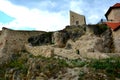 Walls inside Rupea (Reps) Fortress Royalty Free Stock Photo