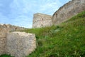 Walls inside Rupea (Reps) Fortress Royalty Free Stock Photo