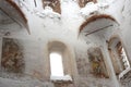 The walls of the Krasnogorsk monastery, Red hill village, Arkhangelsk oblast, Russia