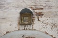 The walls of the Krasnogorsk monastery, Red hill village, Arkhangelsk oblast, Russia