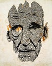 Graffiti Face Old Man Royalty Free Stock Photo