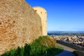 The walls of the medieval Fortress of Deva, Hunedoara county, Romania Royalty Free Stock Photo