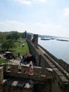 The walls of the medieval fortress in Smederevo, Serbia