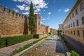 Walls and Moat at Puerta de Almodovar (Almodovar Gate) - Cordoba, Andalusia, Spain Royalty Free Stock Photo