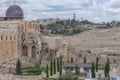 Walls of the Old City of Jerusalem, Israel.The ancient architecture Royalty Free Stock Photo