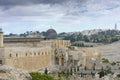 Walls of the Old City of Jerusalem, Israel. Ancient architecture Royalty Free Stock Photo