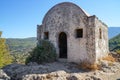 The walls of an Orthodox church in the abandoned Greek city of Kayakoy in southern Turkey.