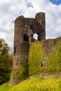 Walls and remains of a 12th century medieval castle in Wales Grosmont Castle Royalty Free Stock Photo