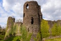 Walls and remains of a 12th century medieval castle in Wales Grosmont Castle Royalty Free Stock Photo