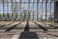 Walls and roof of glass of the modern Rotterdam Central Station