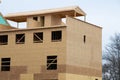 walls and roof of a new plywood apartment Royalty Free Stock Photo