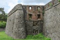 Walls and ruins of Uzhgorod castle Royalty Free Stock Photo