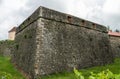 Walls and ruins of Uzhgorod castle Royalty Free Stock Photo