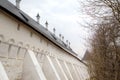 Walls. Savvino-Storozhevsky monastery. Zvenigorod, Russia. Royalty Free Stock Photo