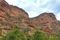 Walls of the Shirz Canyon, a canyon of geotouristic importance, near Kuhdasht, Lurestan in Iran Royalty Free Stock Photo