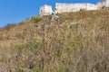 Walls of Spis Castle in Slovakia.