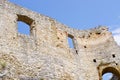 Walls of Spissky Hrad castle, Slovakia Royalty Free Stock Photo