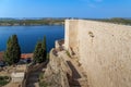 Walls of St. Michael Fortress, Sibenik, Croatia Royalty Free Stock Photo