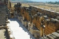 Walls and stairs of the Ancient city of Hierapolis Royalty Free Stock Photo