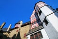 Walls surrounding inner courtyard of Eltz Castle in Rhineland-Palatinate, Germany Royalty Free Stock Photo