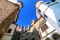 Walls surrounding inner courtyard of Eltz Castle in Rhineland-Palatinate, Germany Royalty Free Stock Photo