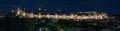 Walls surrounding Spanish city of Avila, night panorama Royalty Free Stock Photo