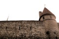 Walls of Tallinn fortress, Estonia. The walls and the many gates are still largely extant today