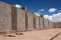 Walls. Tiwanaku archaeological site. Bolivia
