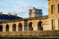 Walls to Donjon Chateau de Vincennes panorama near Paris Royalty Free Stock Photo