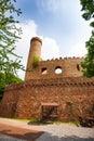 Walls and tower ruins of old Auerbach castle Royalty Free Stock Photo