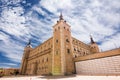 Walls and towers of the Alcazar of Toledo, Spain Royalty Free Stock Photo