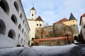 Walls and towers of medieval castle Palanok,Mukachevo,Ukraine Royalty Free Stock Photo