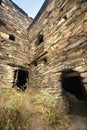 Walls of towers in Shatili village, Georgia Royalty Free Stock Photo