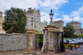 Walls and towers of Windsor Castle, London suburbs, UK Royalty Free Stock Photo