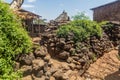 Walls of a traditional Konso village, Ethiop