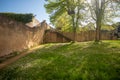 Walls and trees surrounding the Priory of La-CharitÃÂ©-sur-Loire, France