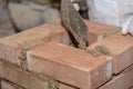 Walls with trowel - closeup