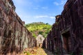 Vat Pou Khmer temple detail Laos Royalty Free Stock Photo