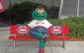 Wally the Green Monster at JetBlue Stadium in Fort Myers, Florida
