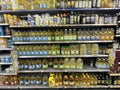 Walmart grocery store cooking oil section