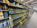 Walmart grocery store cooking oil section side view