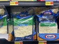 Walmart grocery store interior Kraft mozzarella cheese