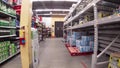 Walmart grocery store interior pan drink aisle pallets of water cams choice