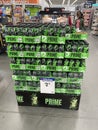 Walmart grocery store Prime energy drink green bottle