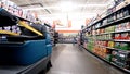 Walmart interior automatic floor scrubber side view