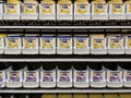 Walmart interior baby formula section Enfamil shelf feeders