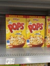 Walmart Kelloggs Corn Pops cereal and price Royalty Free Stock Photo