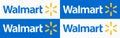 Walmart logo. Editorial vector illustration