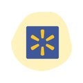 Walmart logo. Walmart app icon. Walmart.com is multinational retailing corporation . Kharkiv, Ukraine - October, 2020