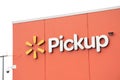 tor, canada - august 18, 2023: walmart pickup logo sign on orange building side of walmart, close up 32 p 20